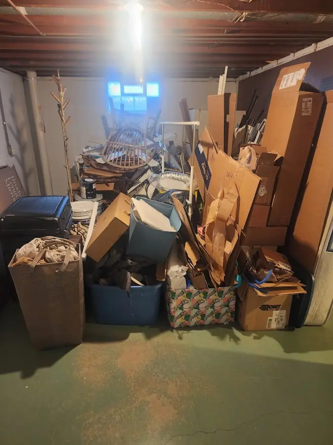 Roll-off dumpster container at job site for Concrete Dumpster Rental in Bull Mountain